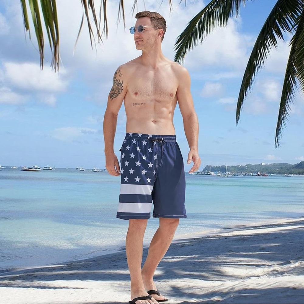 Mens Swim Trunks Quick Dry Board Shorts
